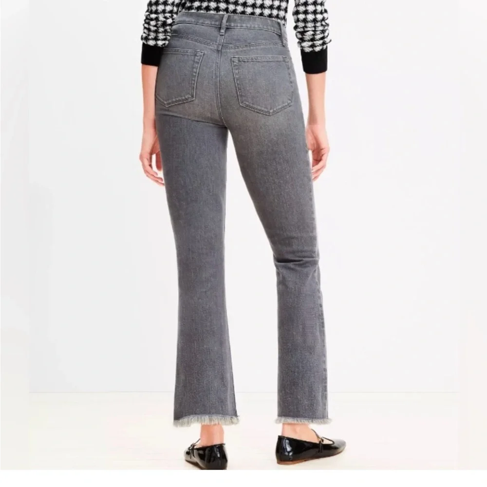 LOFT Gray High Rise Women Jeans - Picture 3 of 10